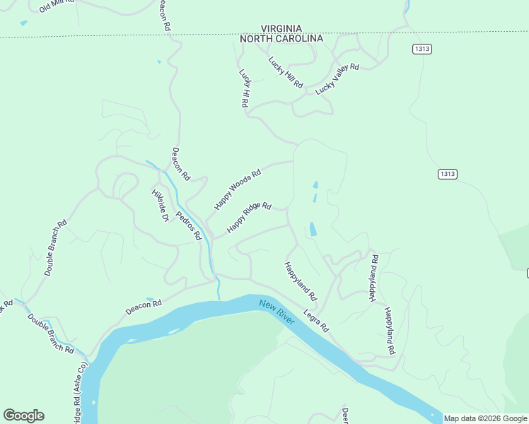 map of restaurants, bars, coffee shops, grocery stores, and more near 18 South Hihglands Trail in Grassy Creek