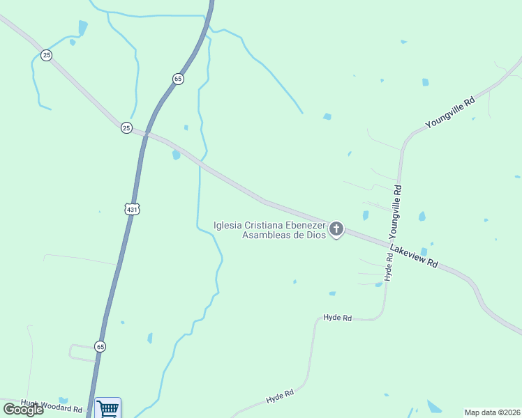 map of restaurants, bars, coffee shops, grocery stores, and more near 5577 Lakeview Road in Springfield