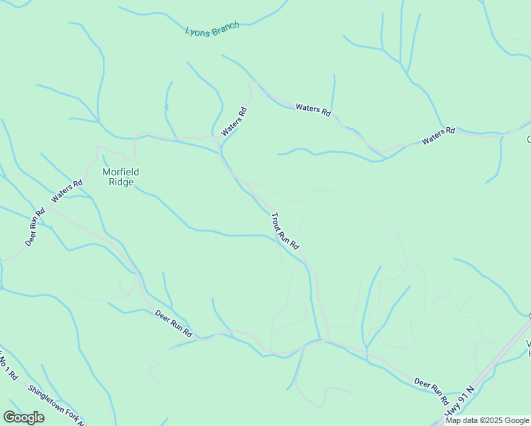 map of restaurants, bars, coffee shops, grocery stores, and more near 579 Trout Run Road in Mountain City