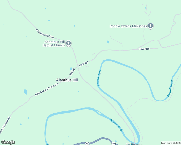 map of restaurants, bars, coffee shops, grocery stores, and more near River Road in Tazewell