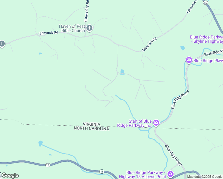 map of restaurants, bars, coffee shops, grocery stores, and more near 849 Edmonds Road in Galax