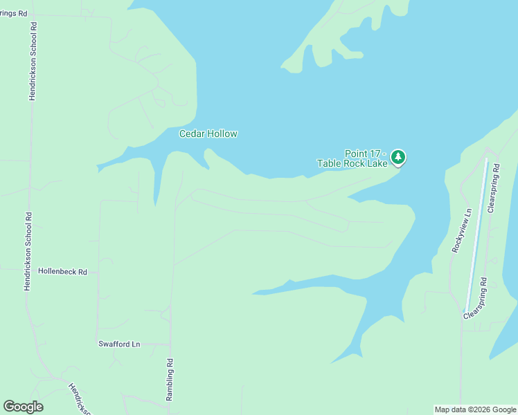 map of restaurants, bars, coffee shops, grocery stores, and more near 1017 Rambling Road in Shell Knob