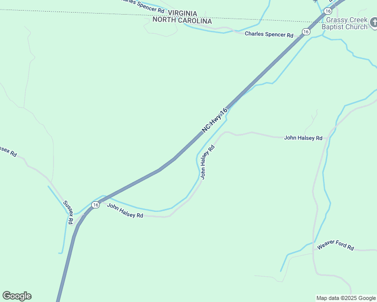 map of restaurants, bars, coffee shops, grocery stores, and more near 12460 North Carolina 16 in Grassy Creek