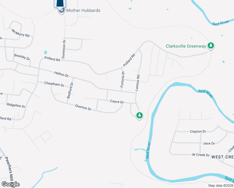 map of restaurants, bars, coffee shops, grocery stores, and more near 776 Helton Drive in Clarksville