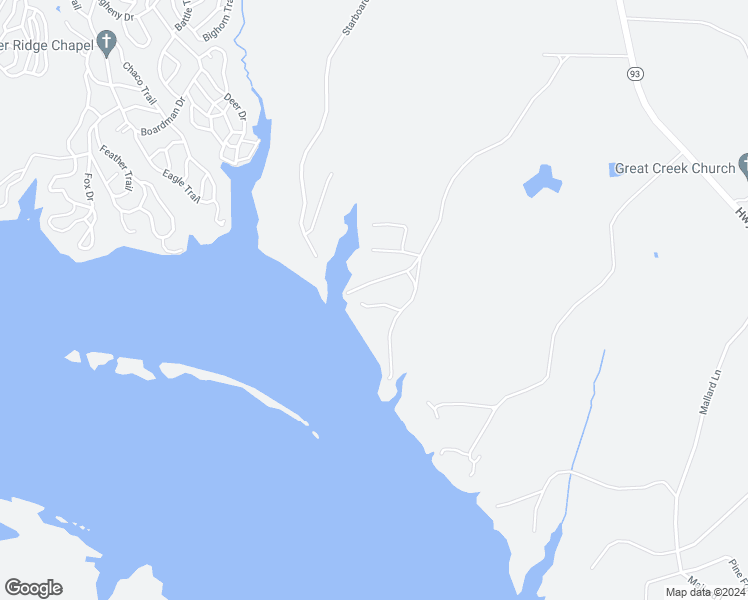 map of restaurants, bars, coffee shops, grocery stores, and more near 71 Florence Circle in Bracey