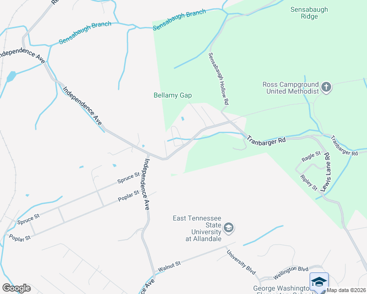 map of restaurants, bars, coffee shops, grocery stores, and more near 144 Campground Road in Church Hill
