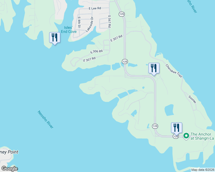 map of restaurants, bars, coffee shops, grocery stores, and more near 56680 East 310 Road in Afton