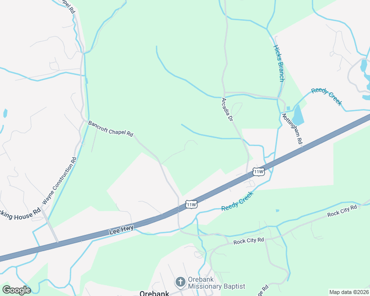 map of restaurants, bars, coffee shops, grocery stores, and more near 101-371 Bancroft Chapel Road in Kingsport