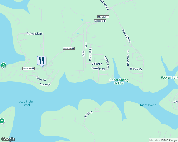 map of restaurants, bars, coffee shops, grocery stores, and more near 629-699 Labradore Lane in Lampe
