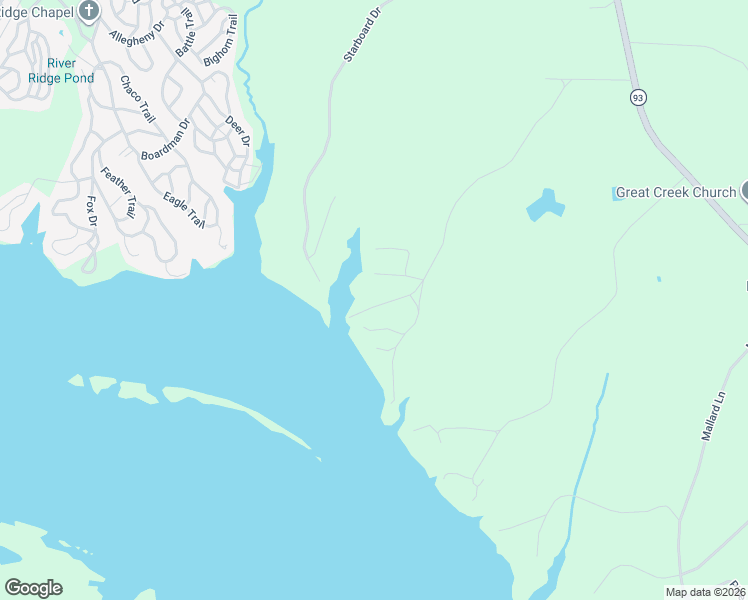 map of restaurants, bars, coffee shops, grocery stores, and more near 71 Florence Circle in Bracey