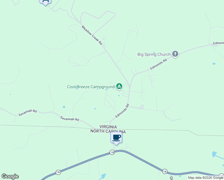 map of restaurants, bars, coffee shops, grocery stores, and more near 2524 Edmonds Avenue in Galax