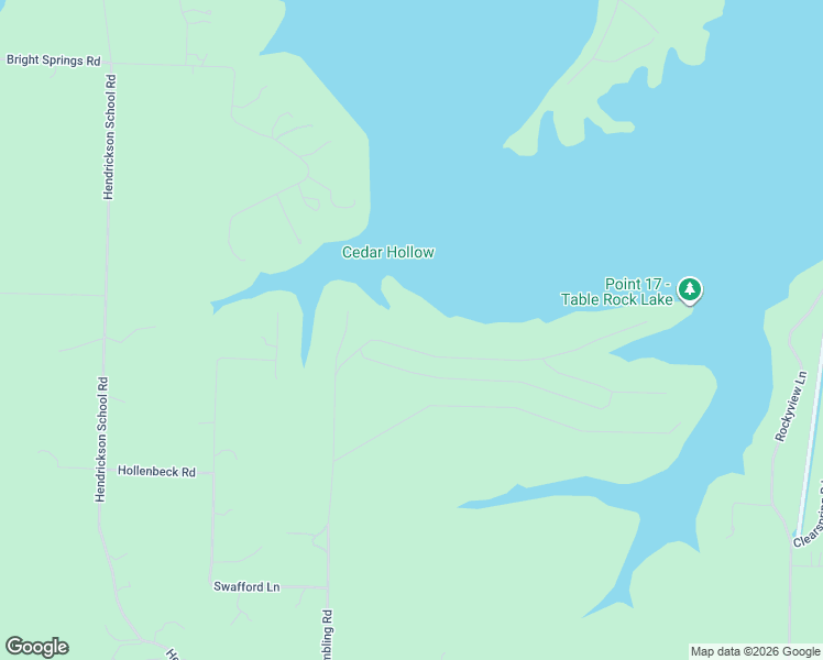 map of restaurants, bars, coffee shops, grocery stores, and more near 201 Eagles Point Lane in Shell Knob