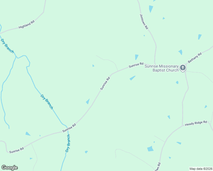 map of restaurants, bars, coffee shops, grocery stores, and more near 9520 Sunrise Road in RED BLNG SPGS