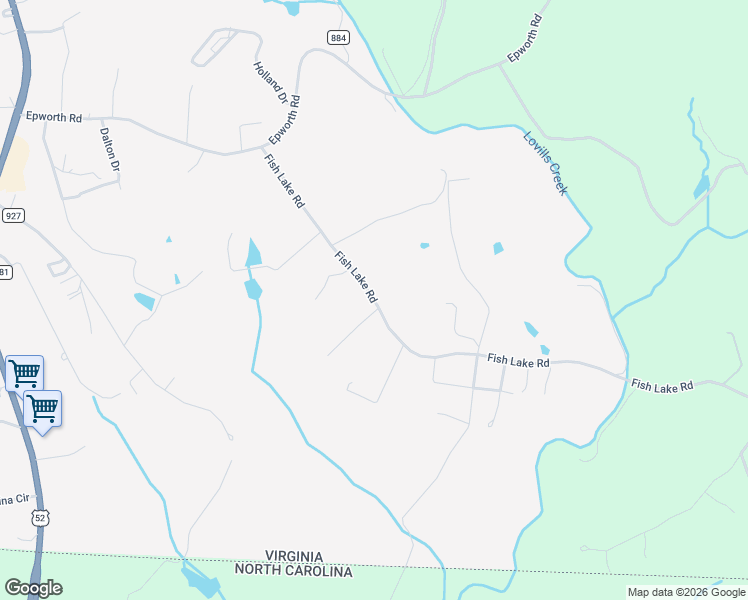 map of restaurants, bars, coffee shops, grocery stores, and more near Fish Lake Road in Cana