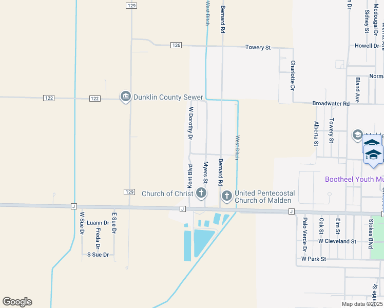 map of restaurants, bars, coffee shops, grocery stores, and more near 700-798 West Dorothy Drive in Malden
