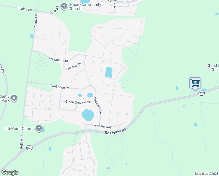 map of restaurants, bars, coffee shops, grocery stores, and more near 1207 Juniper Pass in Clarksville