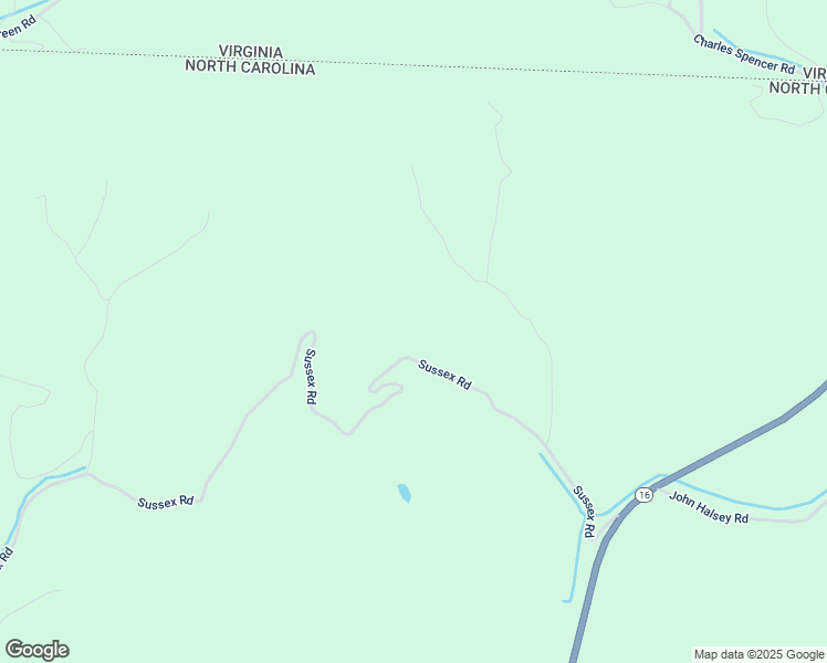 map of restaurants, bars, coffee shops, grocery stores, and more near 796 Sussex Road in Grassy Creek