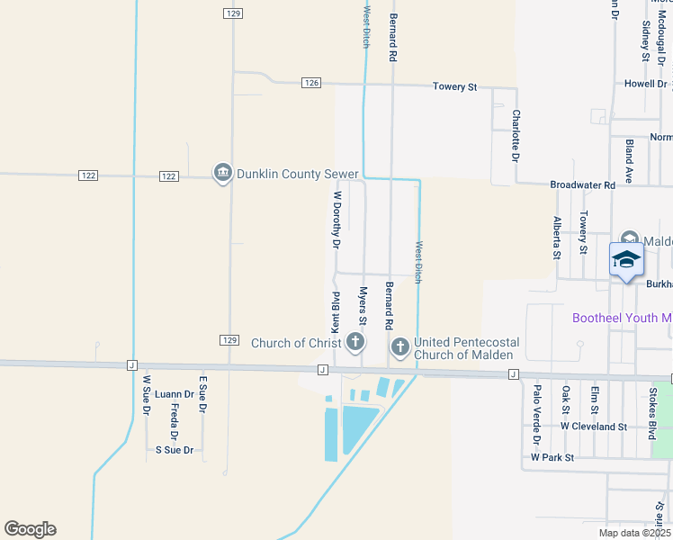 map of restaurants, bars, coffee shops, grocery stores, and more near 700 West Dorothy Drive in Malden