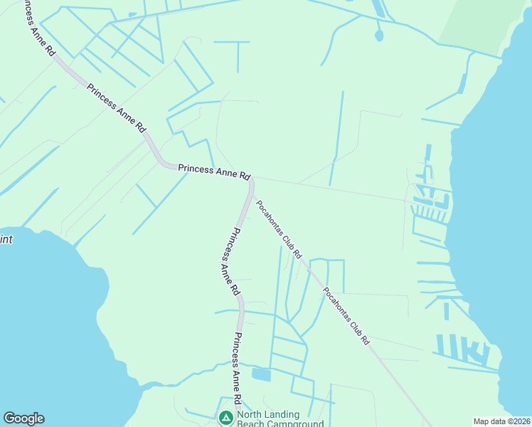 map of restaurants, bars, coffee shops, grocery stores, and more near 6121 Pocahontas Club Road in Virginia Beach