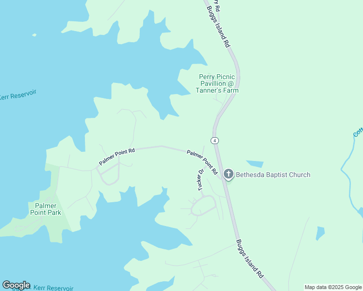 map of restaurants, bars, coffee shops, grocery stores, and more near 274 Palmer Point Road in Boydton