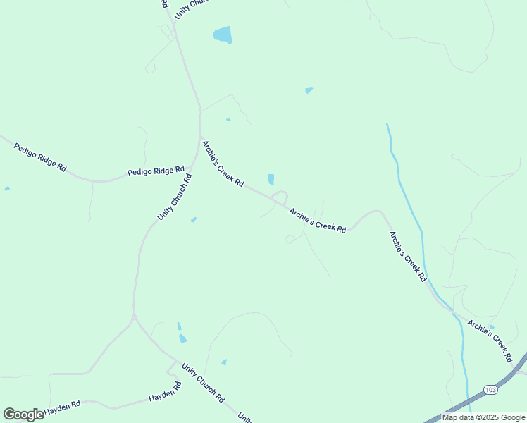 map of restaurants, bars, coffee shops, grocery stores, and more near Archie's Creek Road in Claudville