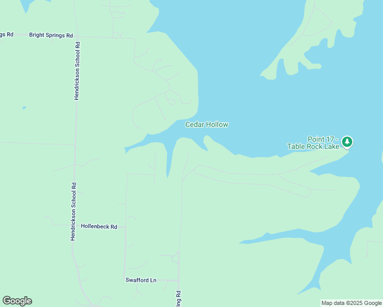 map of restaurants, bars, coffee shops, grocery stores, and more near 1017 Rambling Road in Shell Knob