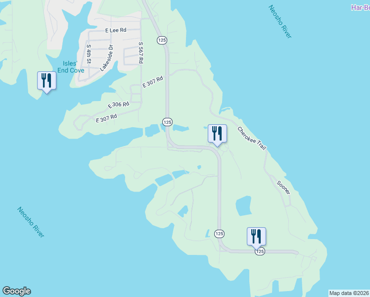 map of restaurants, bars, coffee shops, grocery stores, and more near 31599 Highway 125 in Afton