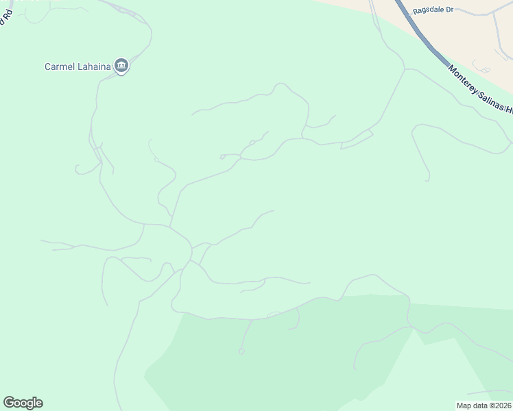 map of restaurants, bars, coffee shops, grocery stores, and more near 7735 Paseo Venado in Monterey