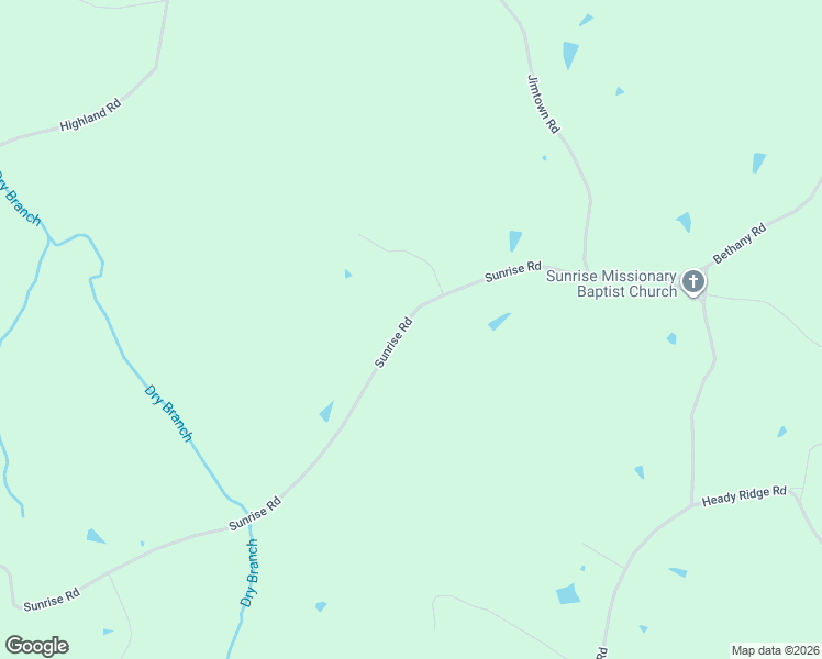 map of restaurants, bars, coffee shops, grocery stores, and more near 9520 Sunrise Road in RED BLNG SPGS