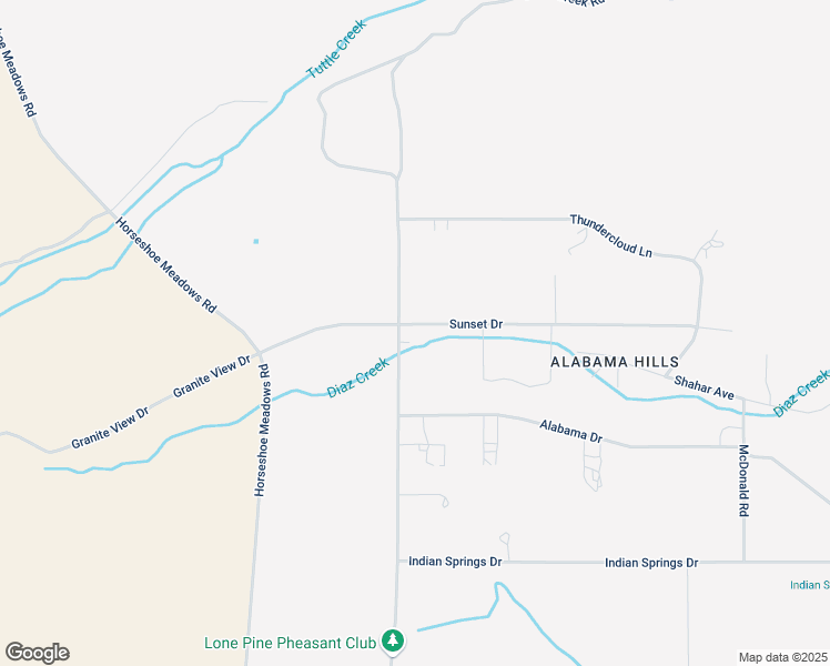 map of restaurants, bars, coffee shops, grocery stores, and more near 350 Tuttle Creek Road in Lone Pine