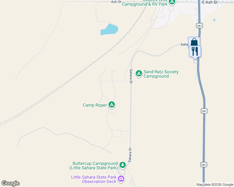 map of restaurants, bars, coffee shops, grocery stores, and more near in Waynoka