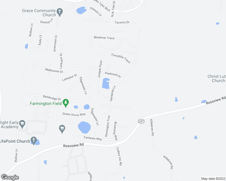 map of restaurants, bars, coffee shops, grocery stores, and more near 2577 Remington Trace in Clarksville