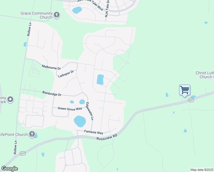 map of restaurants, bars, coffee shops, grocery stores, and more near 2577 Remington Trace in Clarksville