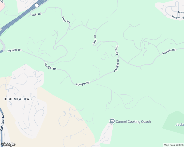 map of restaurants, bars, coffee shops, grocery stores, and more near 534 Aguajito Road in Carmel-by-the-Sea