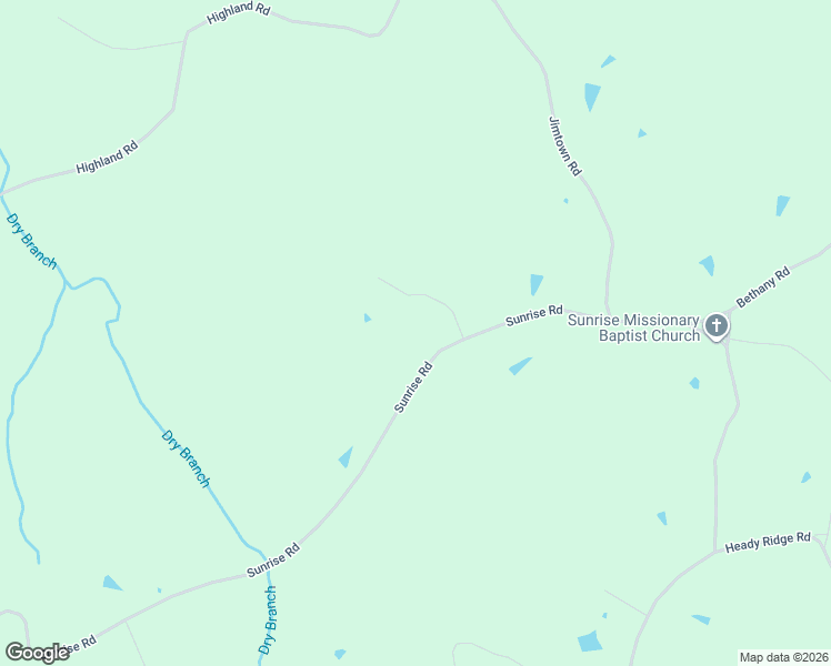 map of restaurants, bars, coffee shops, grocery stores, and more near 9407 Sunrise Road in Red Boiling Springs