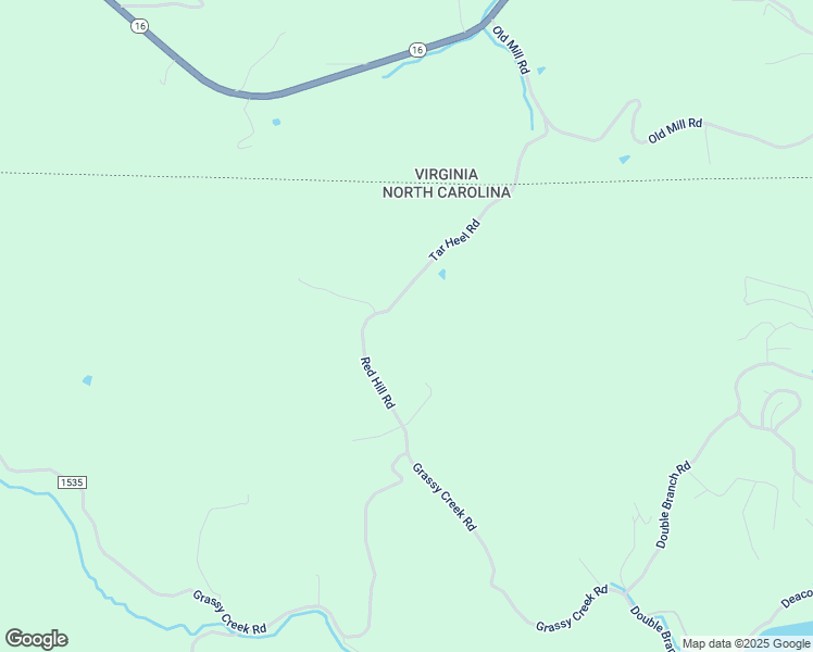 map of restaurants, bars, coffee shops, grocery stores, and more near 320 Red Hill Road in Grassy Creek