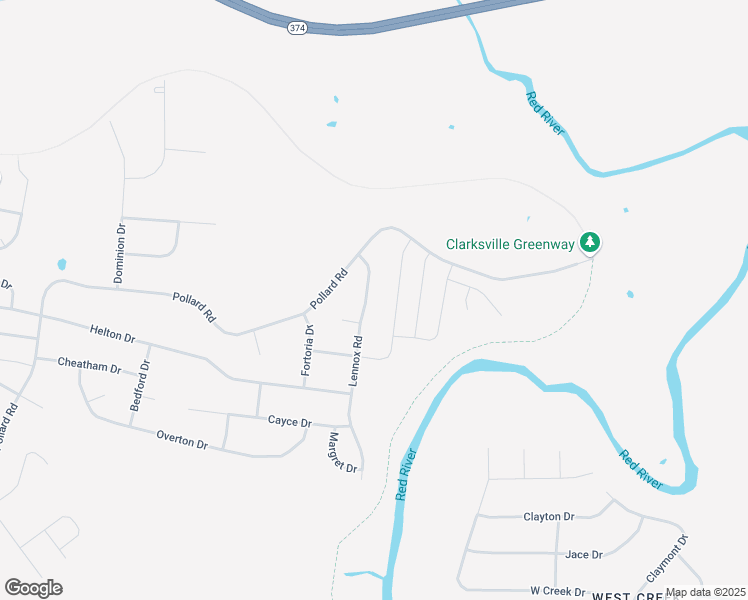 map of restaurants, bars, coffee shops, grocery stores, and more near 883 Lennox Road in Clarksville