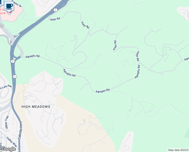 map of restaurants, bars, coffee shops, grocery stores, and more near 503 Aguajito Road in Carmel-by-the-Sea