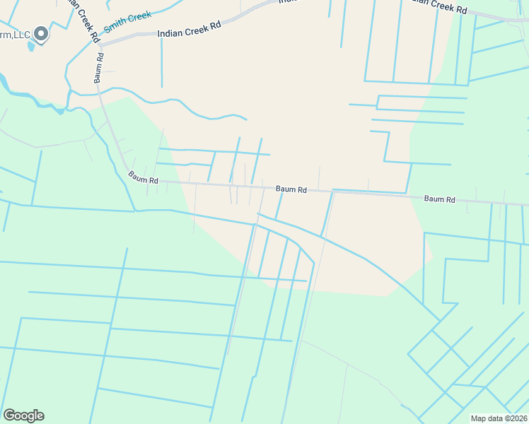 map of restaurants, bars, coffee shops, grocery stores, and more near 3515 Baum Road in Virginia Beach