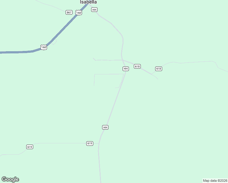 map of restaurants, bars, coffee shops, grocery stores, and more near 817 State Highway HH in Isabella