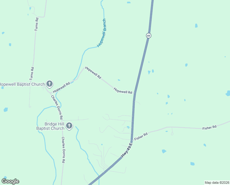 map of restaurants, bars, coffee shops, grocery stores, and more near 6437 Hopewell Road in Springfield