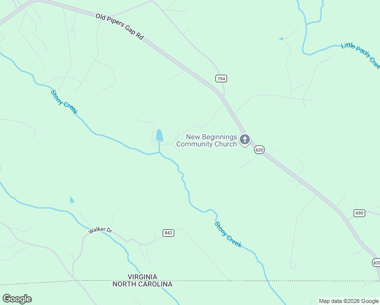 map of restaurants, bars, coffee shops, grocery stores, and more near 309 Stoney Creek Road in Cana