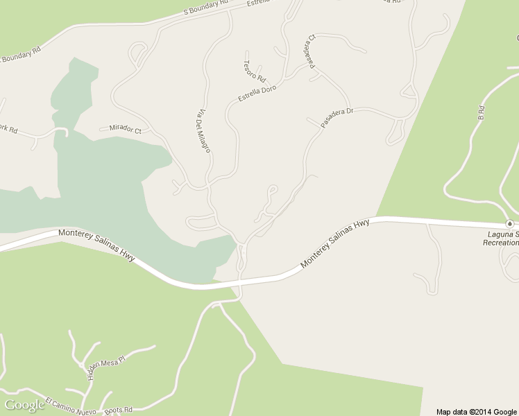 map of restaurants, bars, coffee shops, grocery stores, and more near 108 Mirasol Court in Monterey