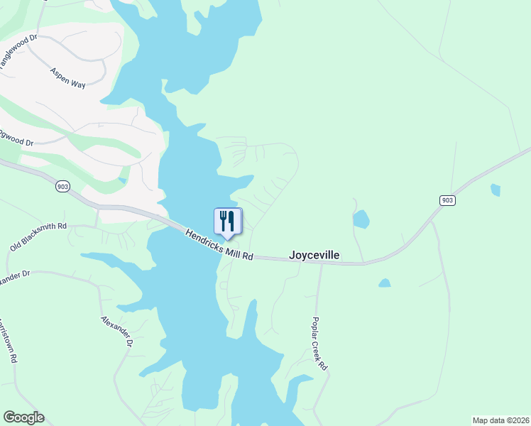 map of restaurants, bars, coffee shops, grocery stores, and more near 161 Marina Road in Bracey