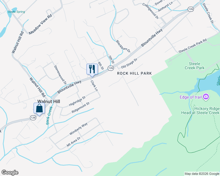 map of restaurants, bars, coffee shops, grocery stores, and more near 261 Maple Drive in Bristol
