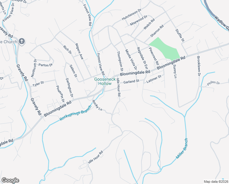 map of restaurants, bars, coffee shops, grocery stores, and more near 133 Cove Street in Kingsport