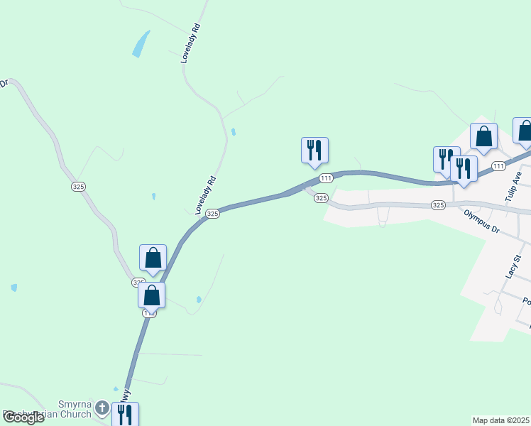 map of restaurants, bars, coffee shops, grocery stores, and more near 1035 Livingston Highway in Byrdstown