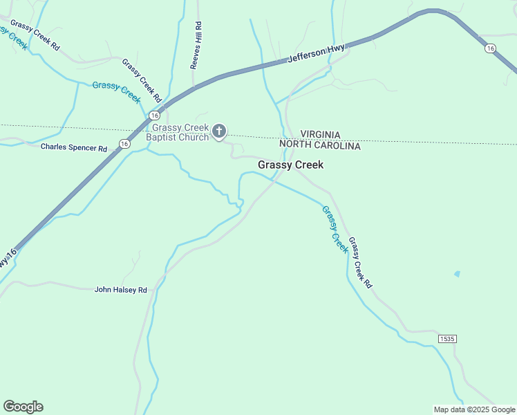map of restaurants, bars, coffee shops, grocery stores, and more near North Carolina Highway 16 in Grassy Creek