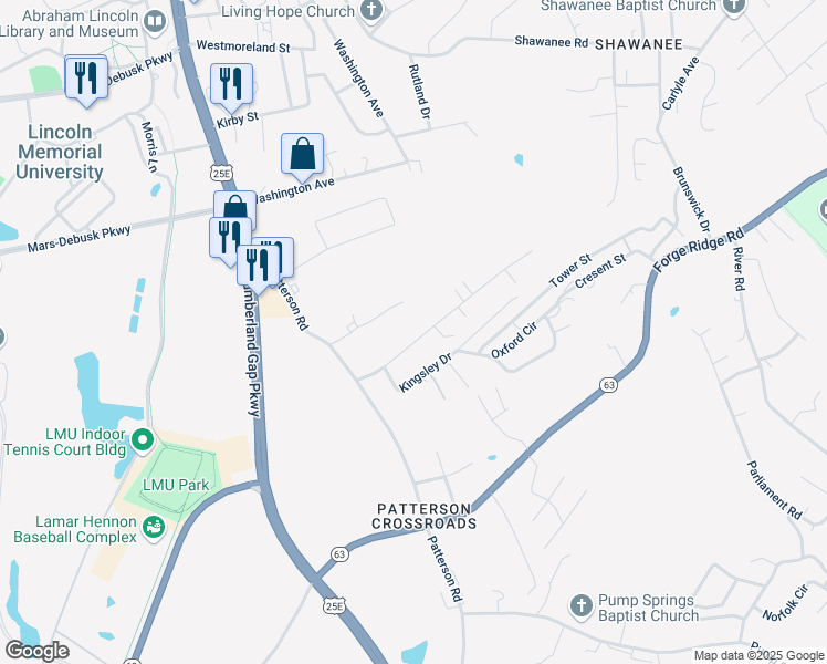 map of restaurants, bars, coffee shops, grocery stores, and more near 181 Coleman Street in Harrogate