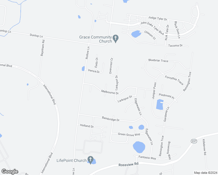 map of restaurants, bars, coffee shops, grocery stores, and more near 133 Melbourne Drive in Clarksville
